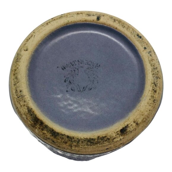 Vintage Japanese Tulip Vase Hand Painted Blue Yellow Green - Picture 6 of 6